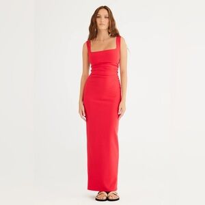 Rumer Bonita Maxi Dress in Red, NWT, Small